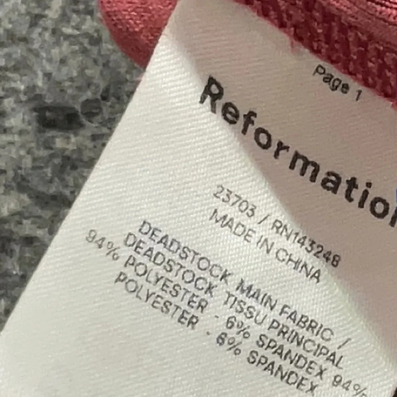 Reformation Dusty Rose Rust Benedict Sweater Ribbed Midi Maxi Dress Size XL - Picture 7 of 10